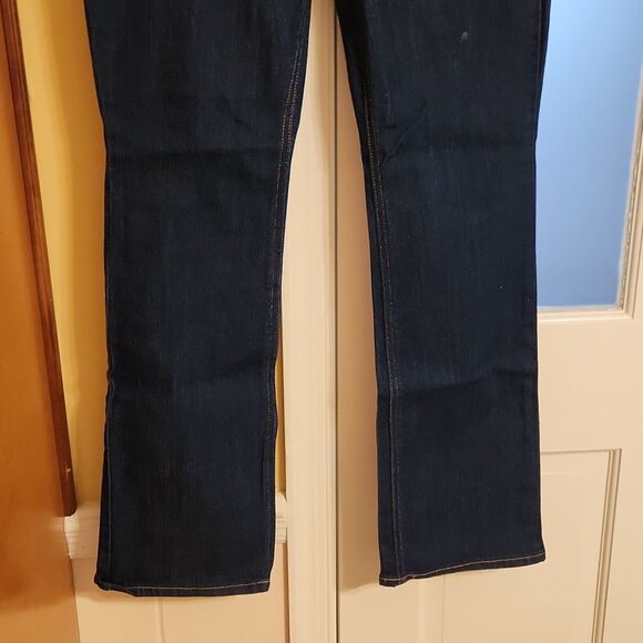 Old Navy Women's Mid-Rise "Kicker Bootcut" Dark Wash Jeans Size 10 - Picture 2 of 7